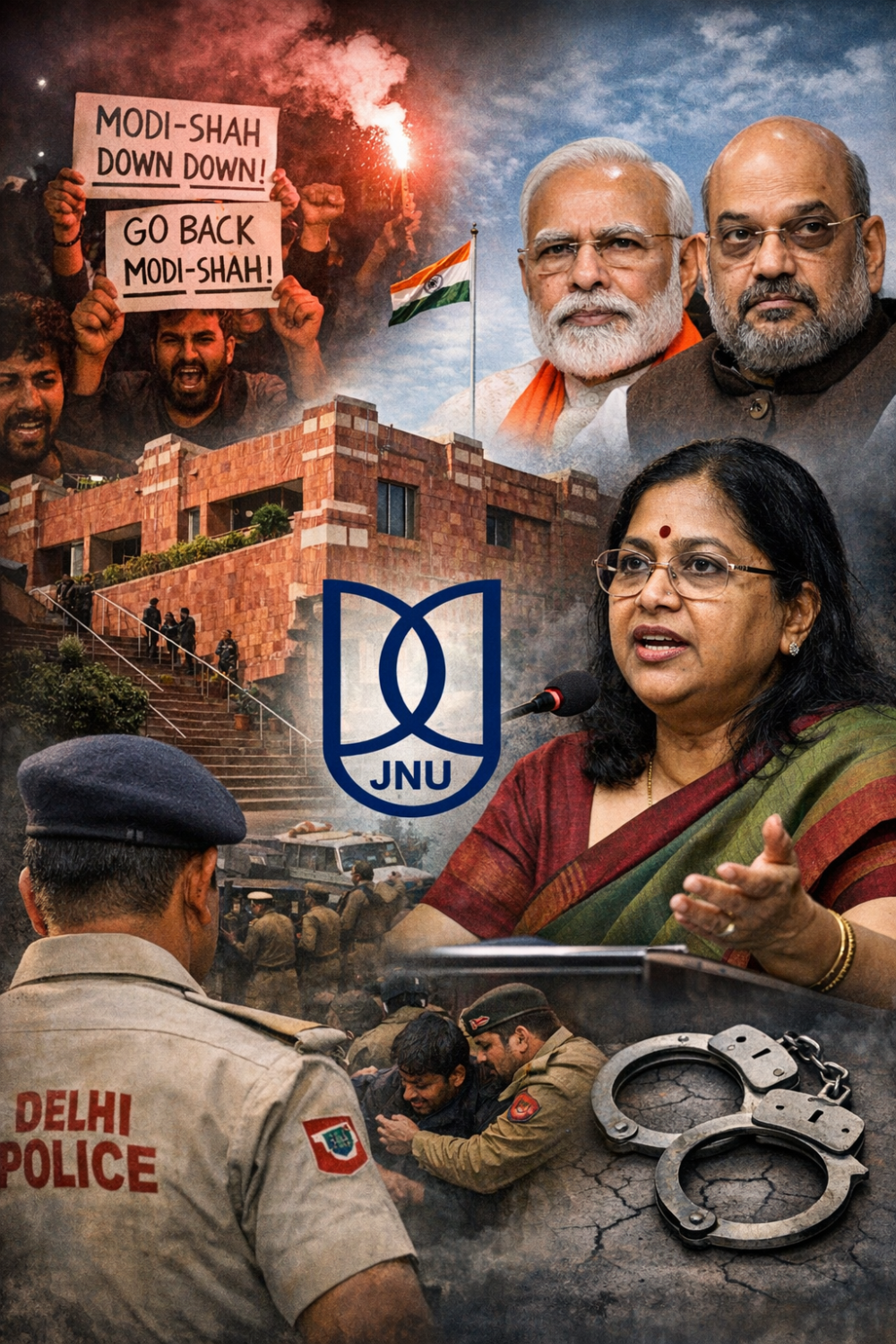 जेएनयू नारेबाजी विवाद: वाइस चांसलर बोलीं—कुछ अराजक तत्व पूरे विश्वविद्यालय की पहचान नहीं