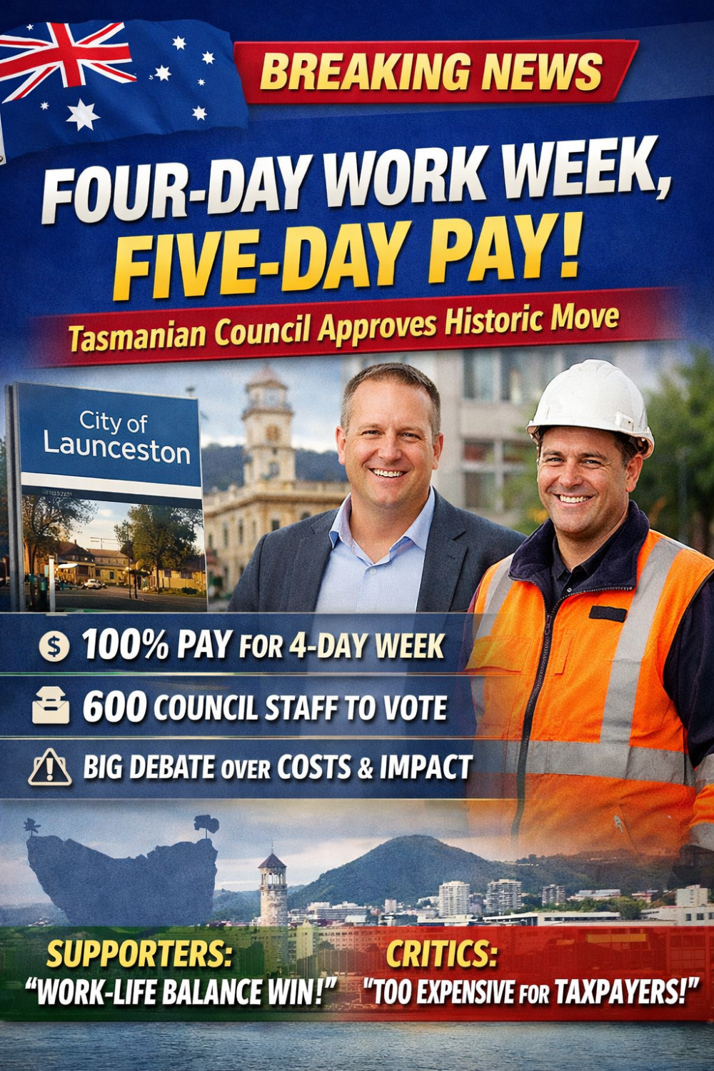 ऑस्ट्रेलिया में चार-दिवसीय कार्य सप्ताह की दिशा में बड़ा कदम