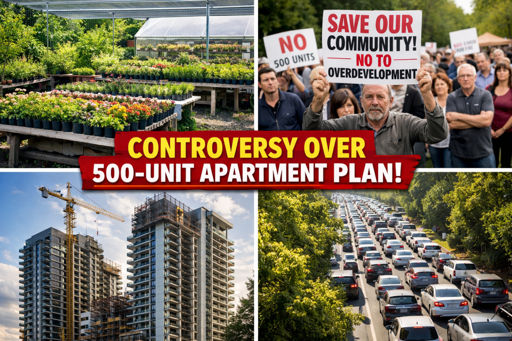 500 फ्लैटों की योजना पर विवाद, पहले नर्सरी का प्रस्ताव