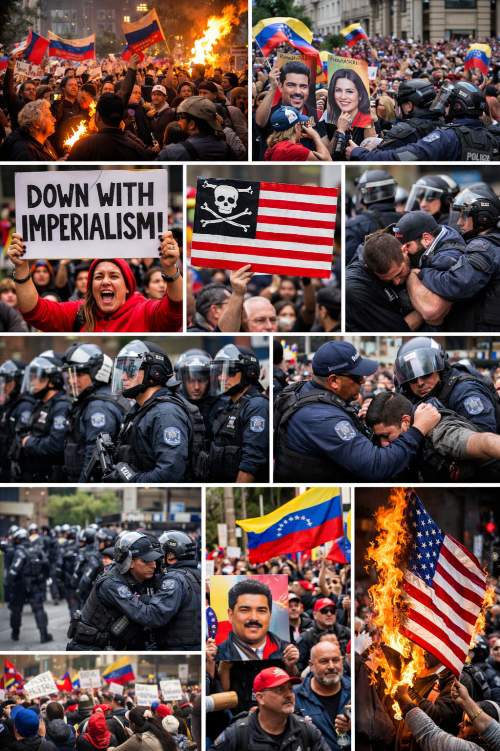 ऑस्ट्रेलिया में वेनेजुएला पर अमेरिकी कार्रवाई के खिलाफ प्रदर्शन