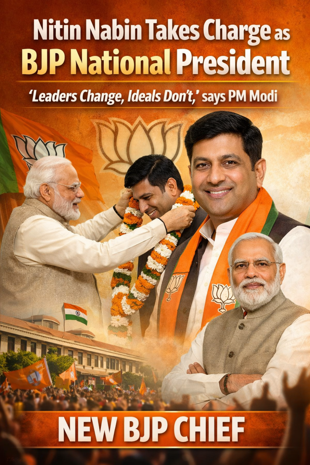 भाजपा में ‘नवीन नायक’ का उदय, नितिन नवीन बने 12वें राष्ट्रीय अध्यक्ष