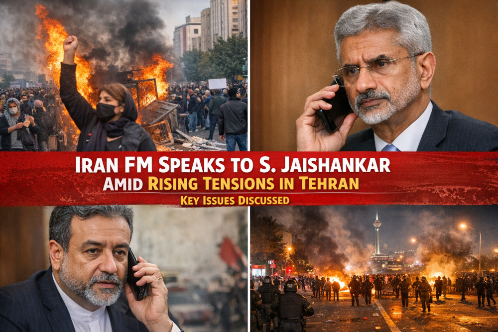 तेहरान में बढ़ते तनाव के बीच ईरानी विदेश मंत्री की एस. जयशंकर से बातचीत