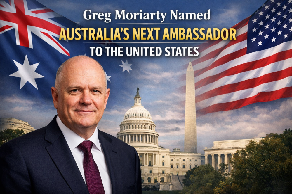 ग्रेग मोरियार्टी होंगे अमेरिका में ऑस्ट्रेलिया के अगले राजदूत