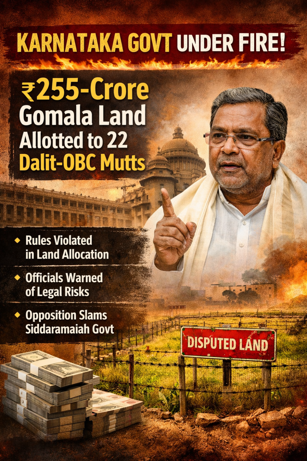 कर्नाटक सरकार पर नियमों की अनदेखी का आरोप