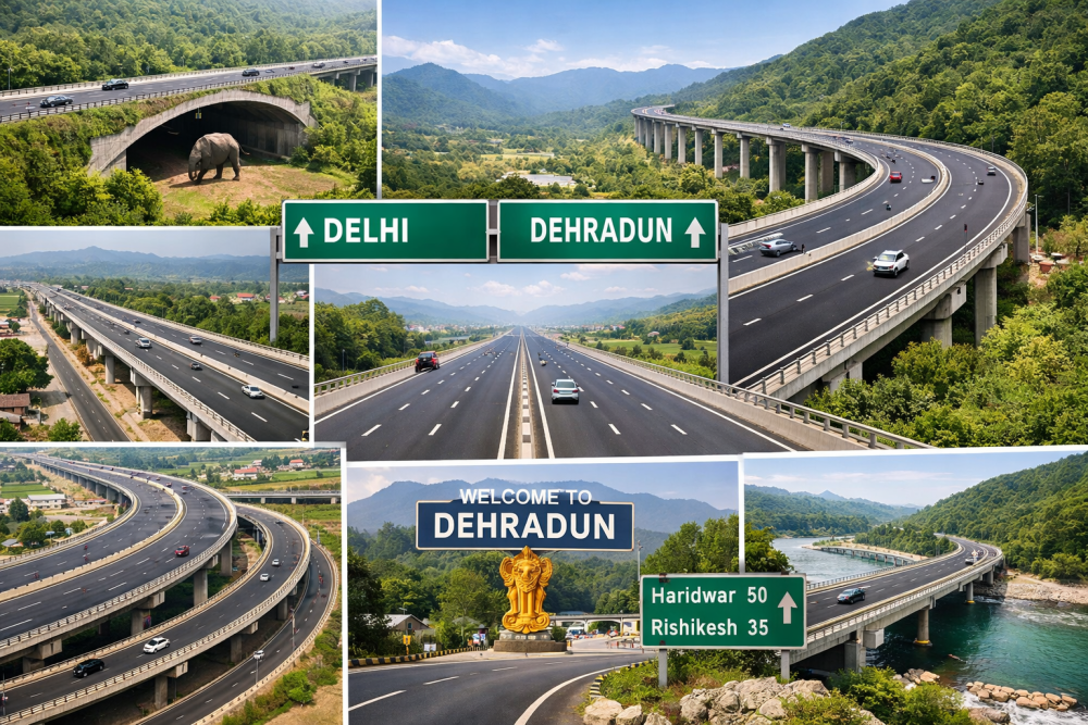 दिल्ली से देहरादून की दूरी अब सिर्फ ढ़ाई घंटे, बनकर तैयार हुआ अत्याधुनिक ग्रीनफील्ड एक्सप्रेसवे