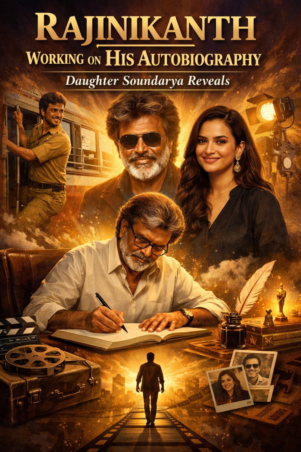 आत्मकथा लिख रहे रजनीकांत, बेटी सौंदर्या ने किया खुलासा