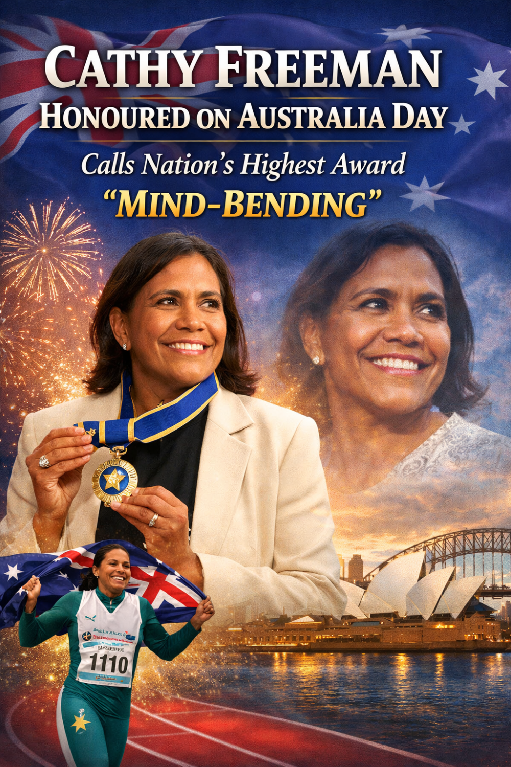 ऑस्ट्रेलिया डे पर कैथी फ़्रीमैन को सर्वोच्च नागरिक सम्मान, बोलीं—‘यह मेरे लिए सोच से परे है’