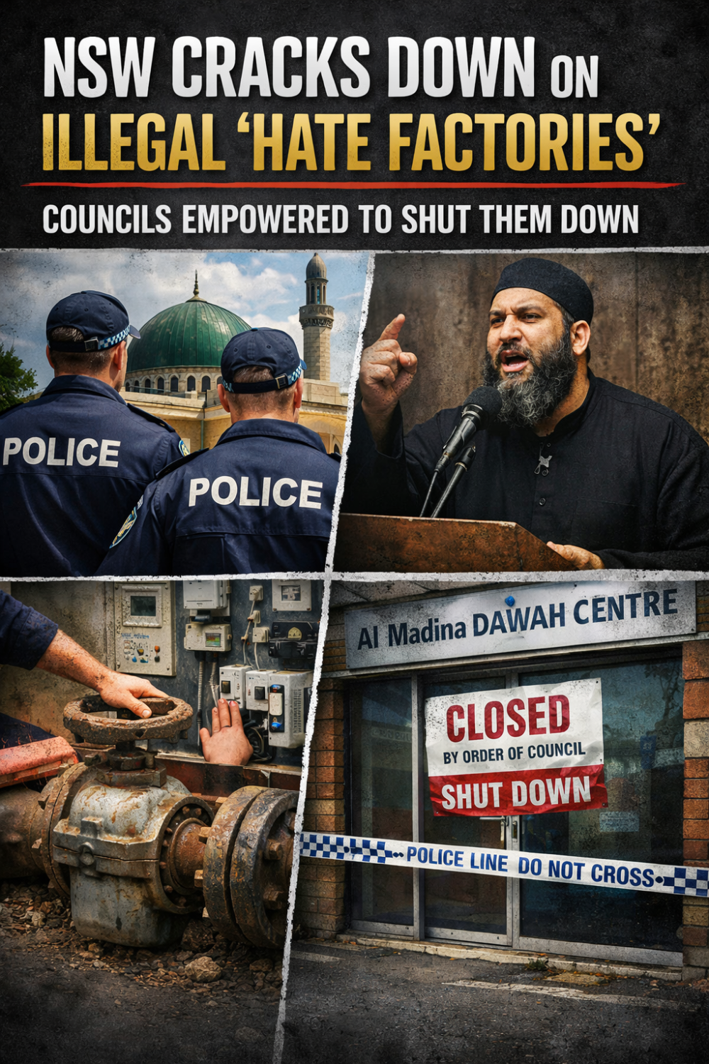 NSW में नफ़रत फैलाने वाले अवैध धार्मिक स्थलों पर सख़्ती