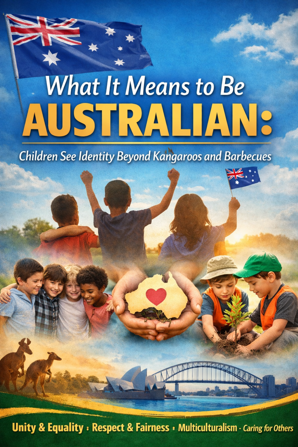 ऑस्ट्रेलियाई पहचान को लेकर बच्चों की समझ: प्रतीकों से आगे मूल्यों की पहचान