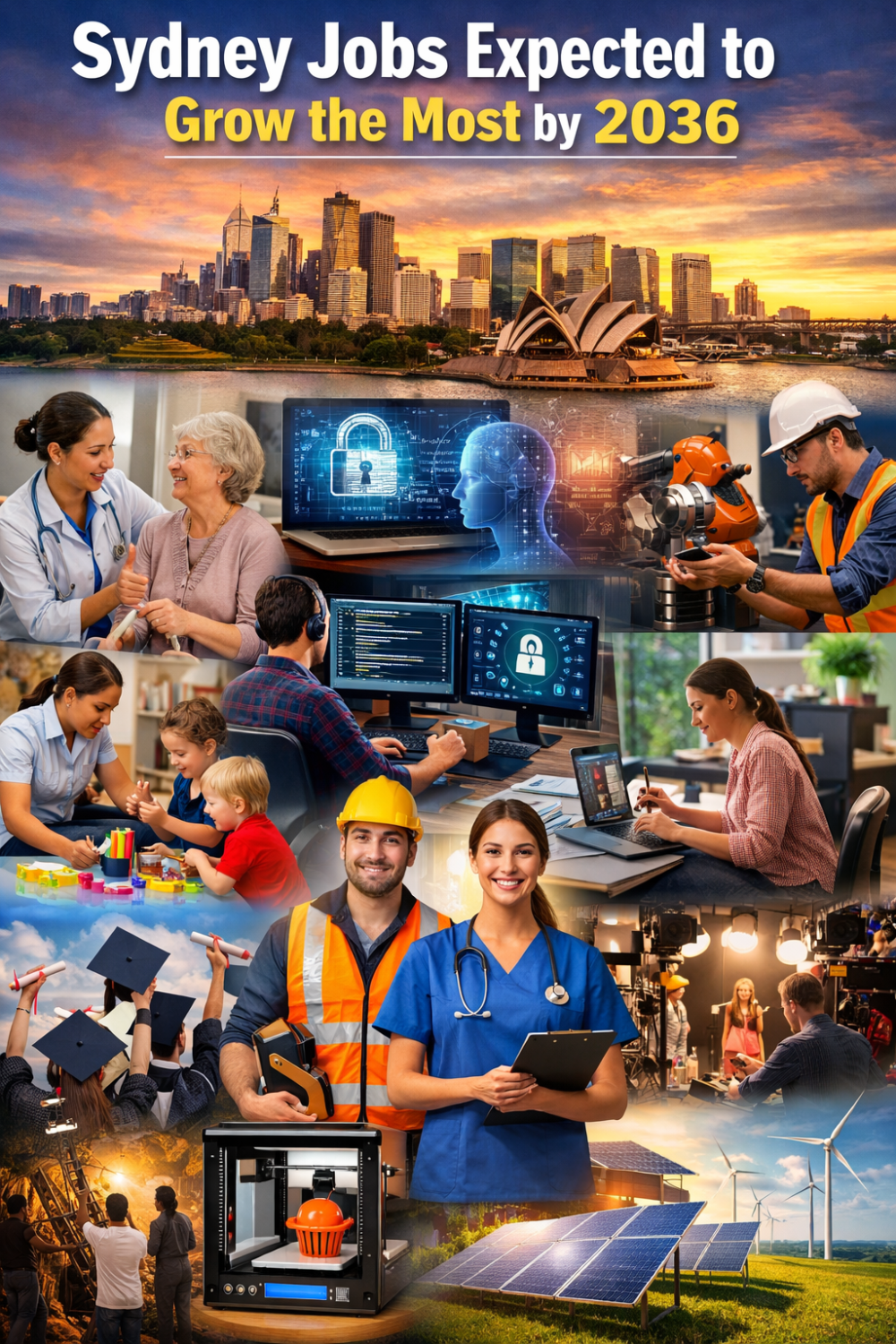 सिडनी में 2036 तक सबसे तेज़ी से बढ़ने वाली नौकरियाँ