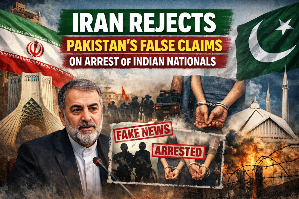पाकिस्तान के फर्जी दावों पर ईरान का खंडन, भारतीयों की गिरफ्तारी की खबरें झूठी