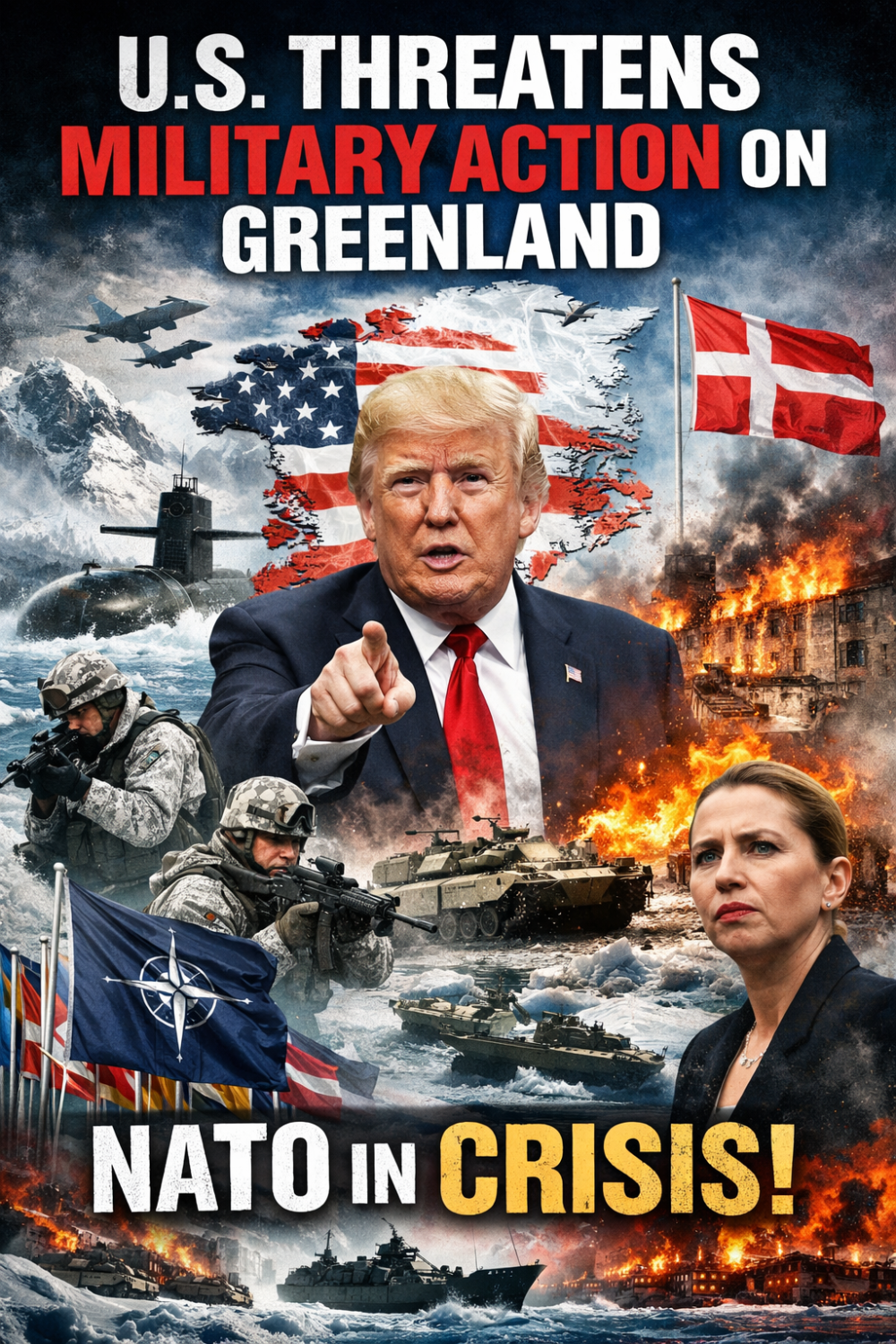 ग्रीनलैंड पर ट्रंप का आक्रामक रुख: सैन्य कार्रवाई भी विकल्प, NATO गठबंधन पर संकट