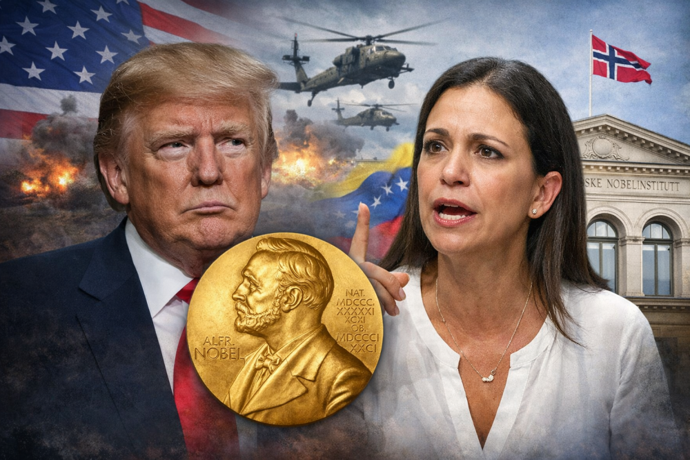 ट्रंप को नोबेल शांति पुरस्कार देने के प्रस्ताव पर मचाडो का बयान, नोबेल समिति ने किया खंडन