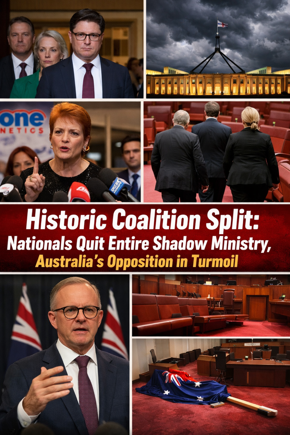 ऑस्ट्रेलिया में  विपक्षी गठबंधन में ऐतिहासिक टूट, नेशनल्स ने छोड़ी पूरी शैडो कैबिनेट
