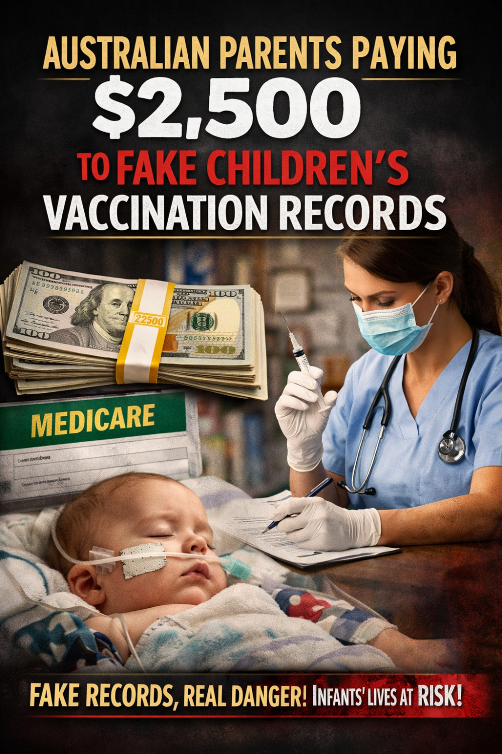 टीकाकरण रिकॉर्ड में फर्जीवाड़ा: ऑस्ट्रेलिया में माता-पिता 2500 डॉलर देकर बच्चों के मेडिकल रिकॉर्ड बदलवा रहे हैं