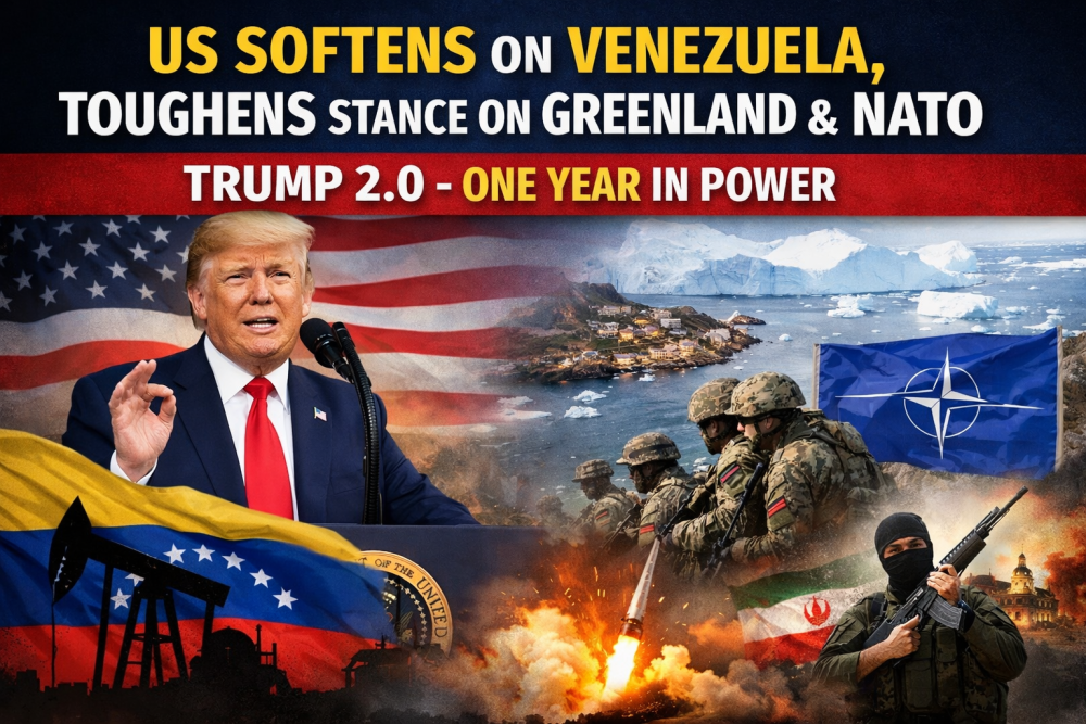 अमेरिका: वेनेजुएला पर नरमी, ग्रीनलैंड व नाटो पर सख्त रुख