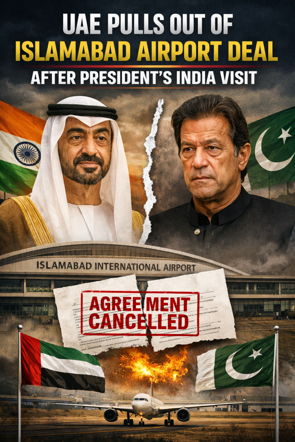 भारत यात्रा के बाद UAE ने पाकिस्तान को दिया झटका