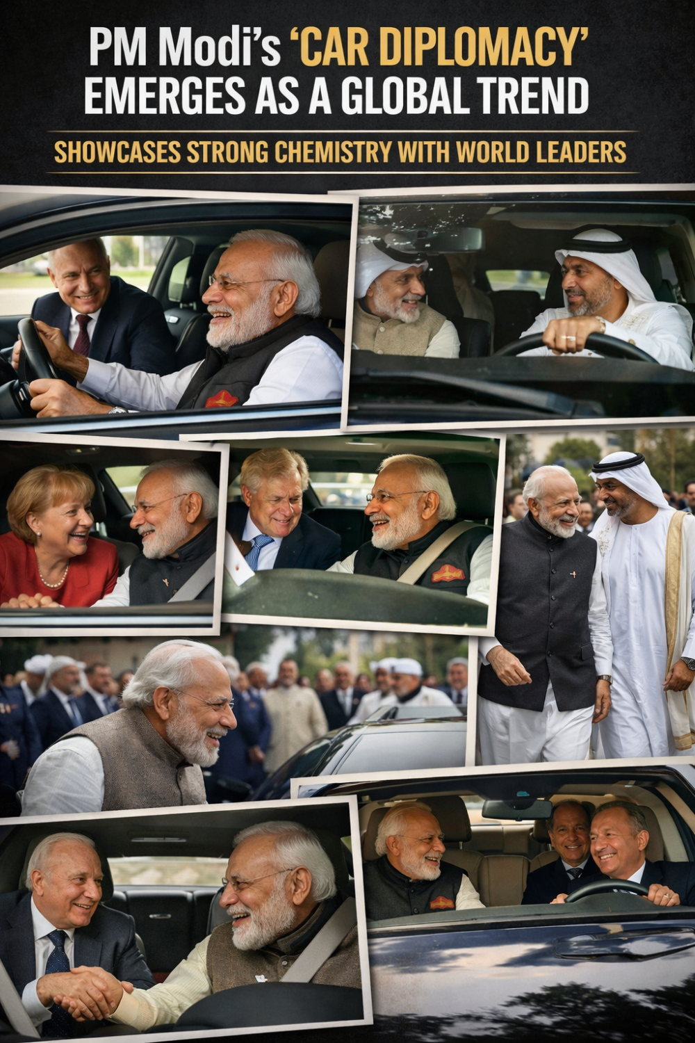 पीएम मोदी की ‘कार डिप्लोमेसी’ बनी वैश्विक पहचान, अंतरराष्ट्रीय रिश्तों में दिखी नई केमिस्ट्री