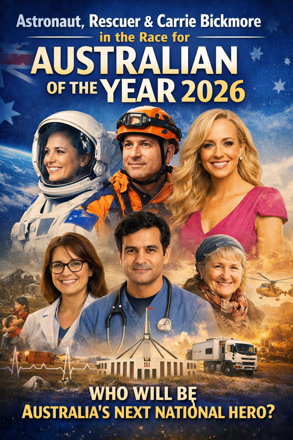 ऑस्ट्रेलियन ऑफ द ईयर 2026 की दौड़ में अंतरिक्ष यात्री से लेकर आपदा救कर्ता तक, कैरी बिकमोर भी नामांकित