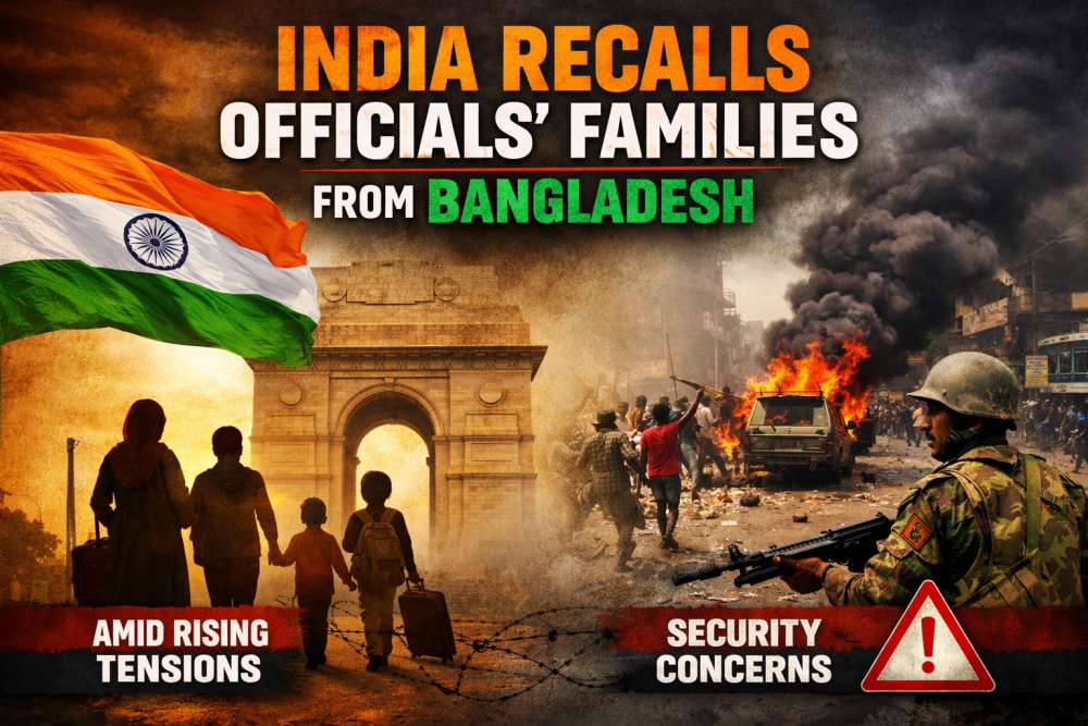 बांग्लादेश के हालात पर भारत की सख्ती, राजनयिक अधिकारियों के परिवार स्वदेश लौटाए गए