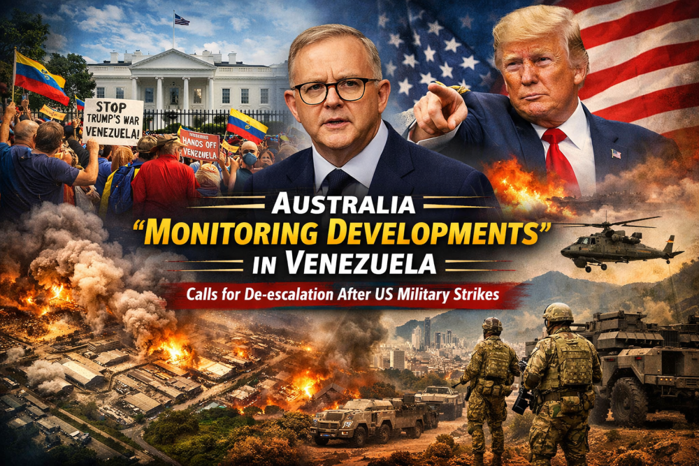 ऑस्ट्रेलिया ने वेनेज़ुएला की स्थिति पर जताई चिंता, तनाव कम करने की अपील