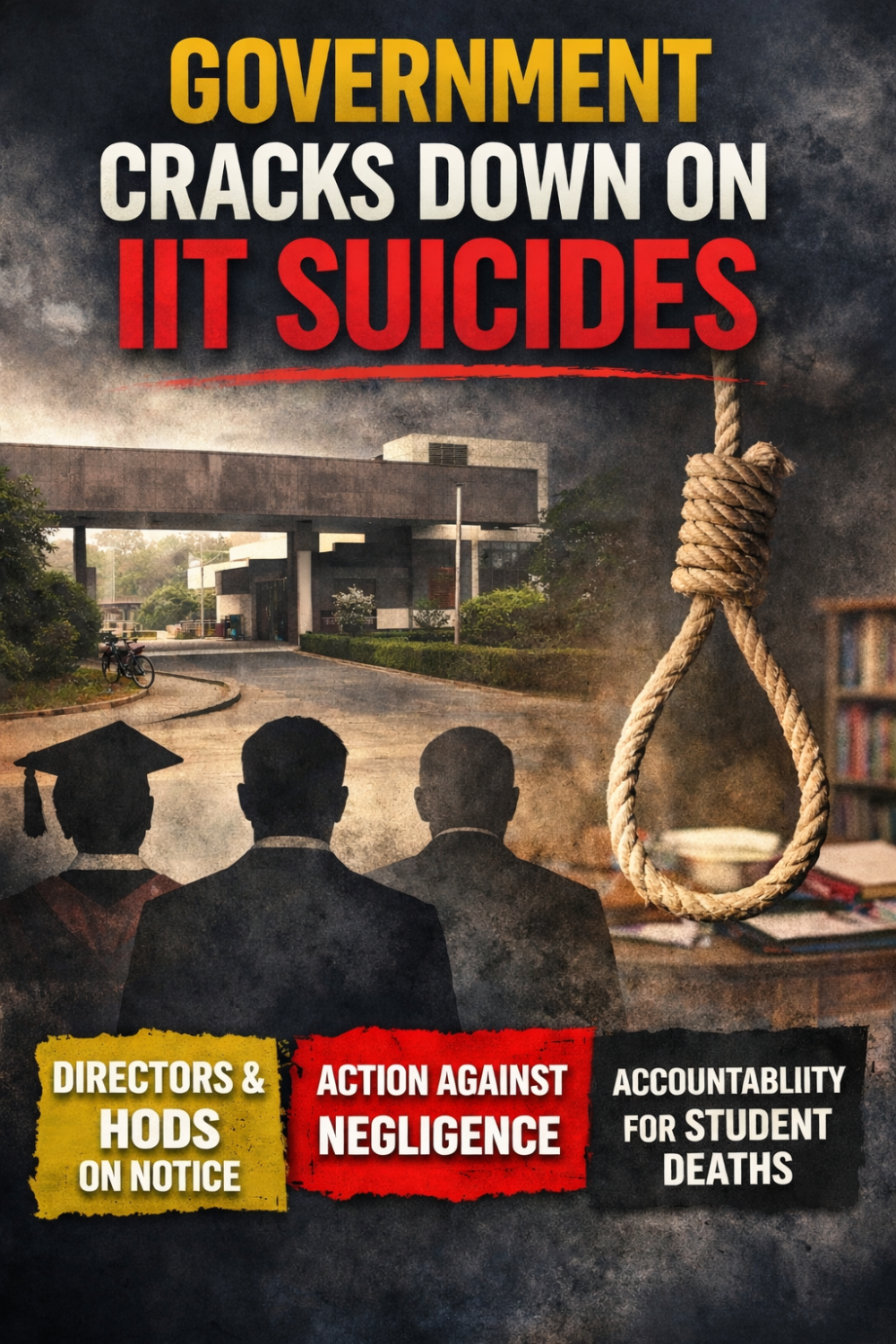 आईआईटी कैंपस में आत्महत्या पर सख्ती, निदेशक और विभागाध्यक्षों की तय होगी जवाबदेही