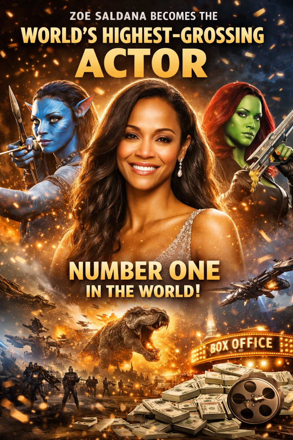 ज़ोई साल्डाना बनीं दुनिया की सबसे ज़्यादा कमाई करने वाली अभिनेत्री, स्कारलेट जोहानसन को पीछे छोड़ा