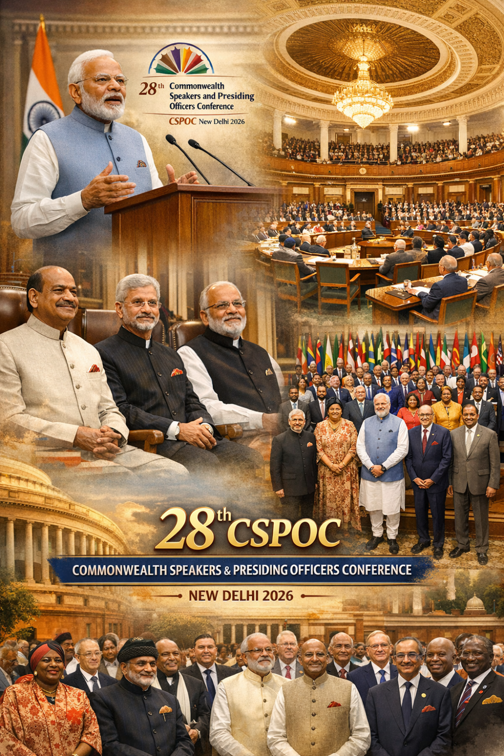 नईदिल्ली में 28वें CSPOC सम्मेलन का उद्घाटन