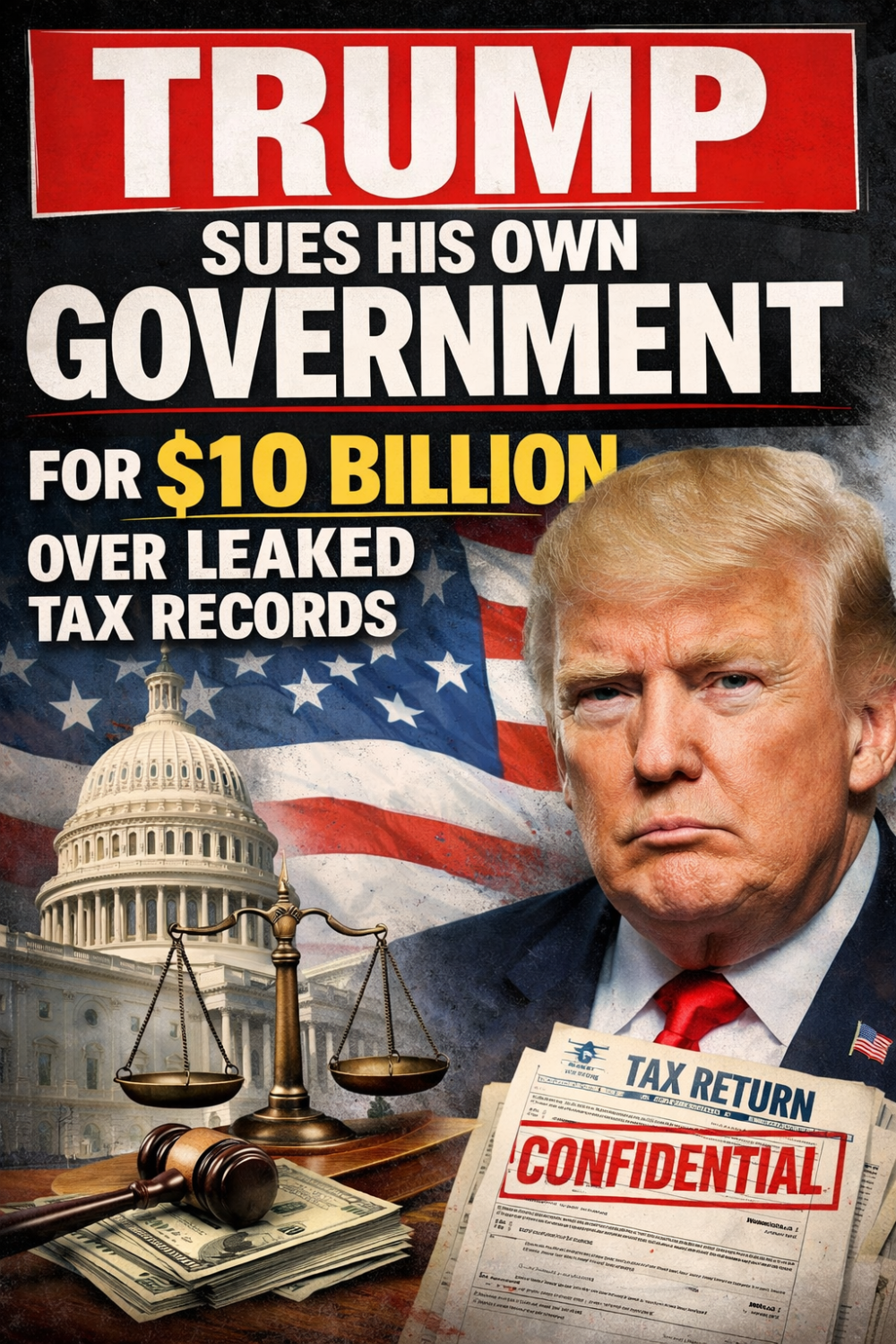 ट्रंप ने अपनी ही सरकार पर 10 अरब डॉलर का मुक़दमा दायर किया