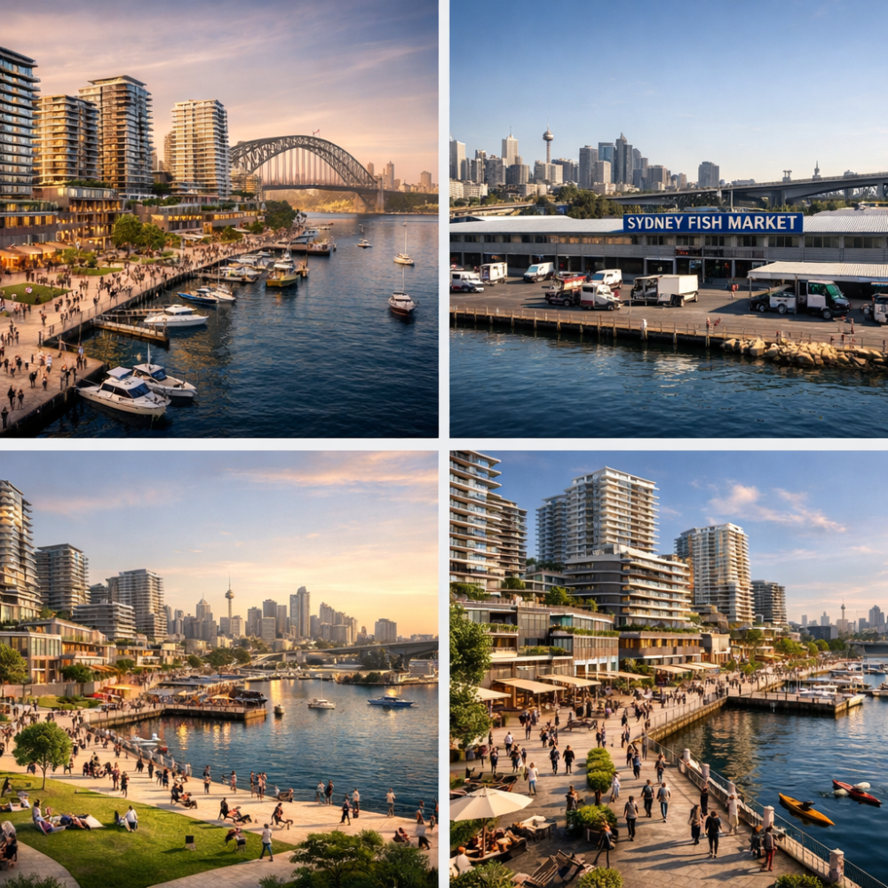 सिडनी के पुराने फिश मार्केट स्थल का बड़े पैमाने पर कायाकल्प