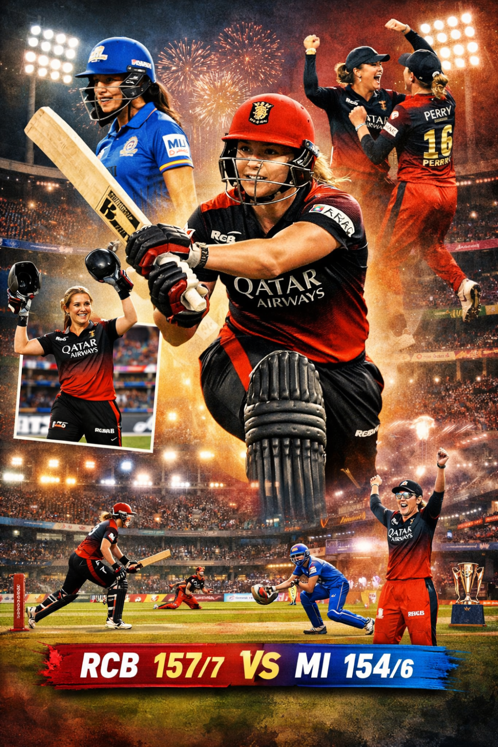 नादिन डी क्लार्क की शानदार अर्धशतकीय पारी से आरसीबी ने मुंबई को हराया, डब्ल्यूपीएल में जीत से आगाज