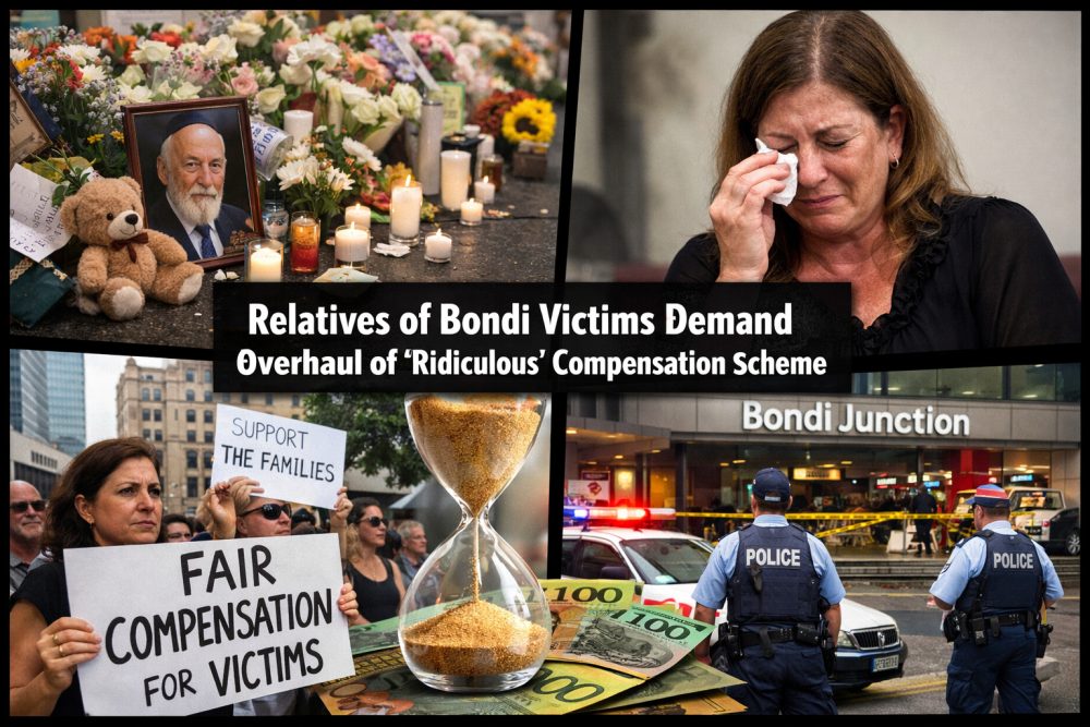 बॉन्डी पीड़ितों के परिजनों ने ‘अव्यावहारिक’ मुआवज़ा योजना में बदलाव की मांग की