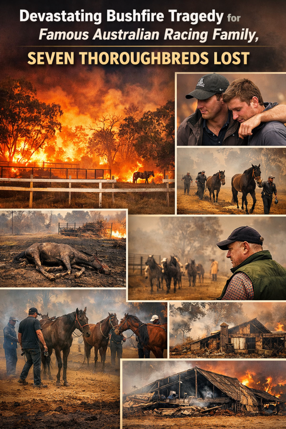 ऑस्ट्रेलिया की मशहूर रेसिंग फैमिली पर टूटा दुखों का पहाड़, बुशफायर में सात घुड़दौड़ घोड़ों की मौत