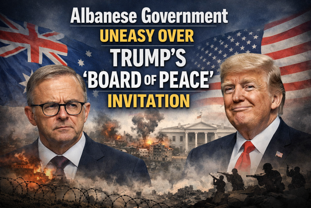 ट्रंप के ‘बोर्ड ऑफ पीस’ न्योते पर असमंजस में अल्बानीज़ सरकार