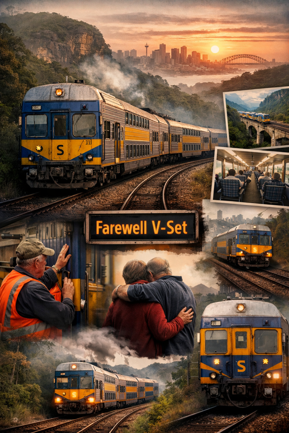 ‘दुखद दिन’: एनएसडब्ल्यू की प्रिय ‘स्टील रैटलर्स’ वी-सेट ट्रेनों का सफ़र समाप्त