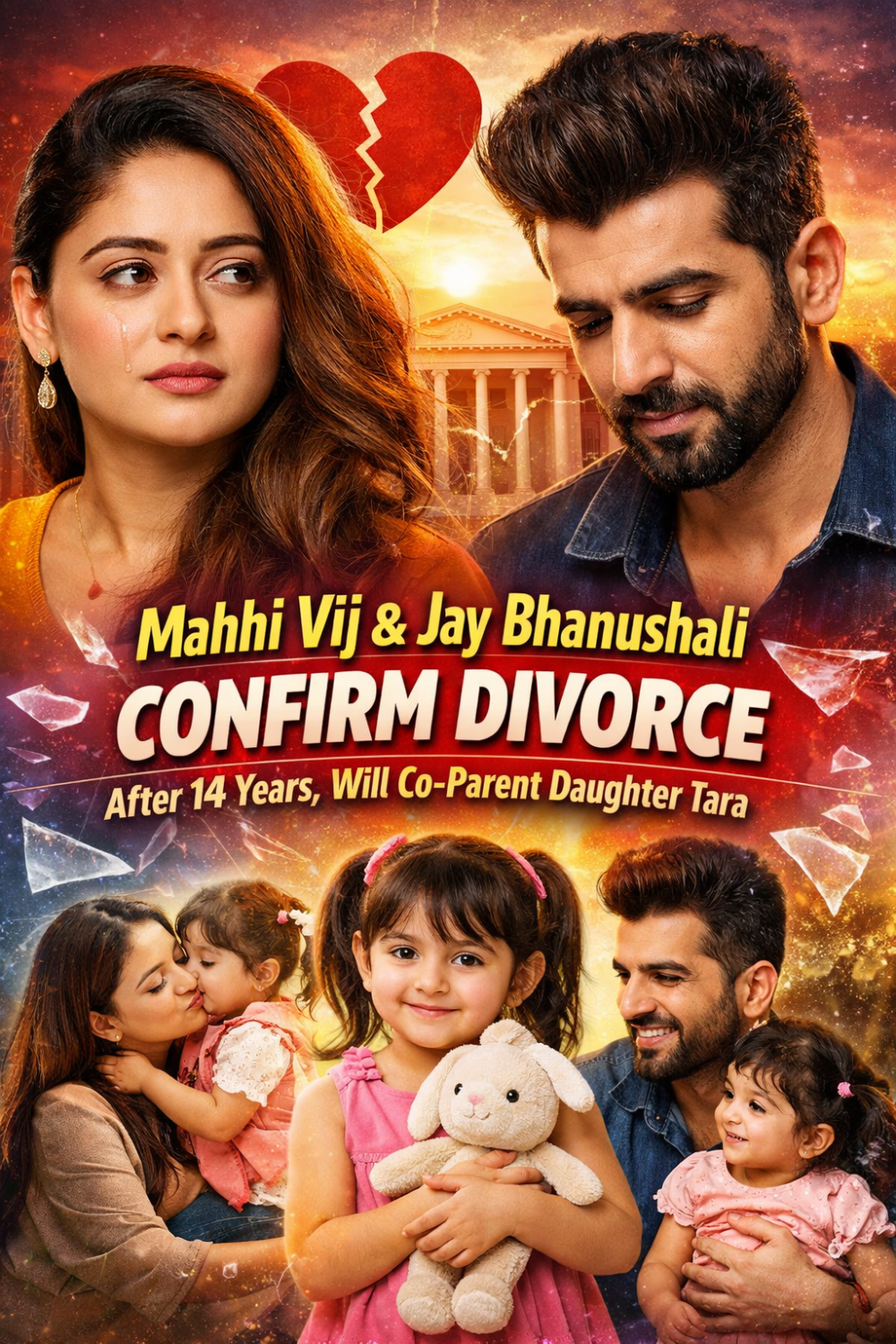 माही विज–जय भानुशाली ने किया तलाक की पुष्टि, 14 साल की शादी का हुआ अंत, बेटी तारा की परवरिश साथ मिलकर करेंगे