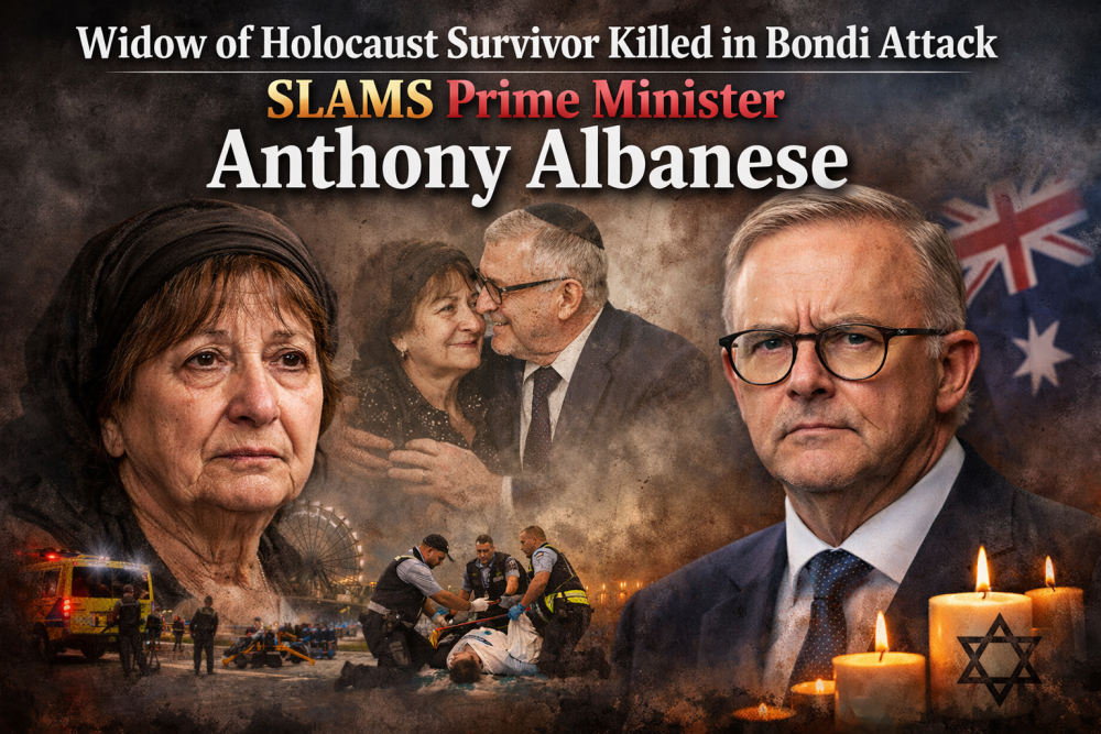 बॉन्डी हमले में मारे गए होलोकॉस्ट सर्वाइवर की पत्नी ने प्रधानमंत्री पर साधा निशाना