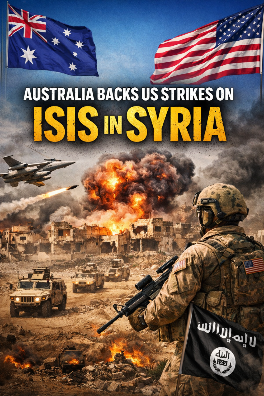 ऑस्ट्रेलिया ने सीरिया में ISIS पर अमेरिकी हमलों का समर्थन किया