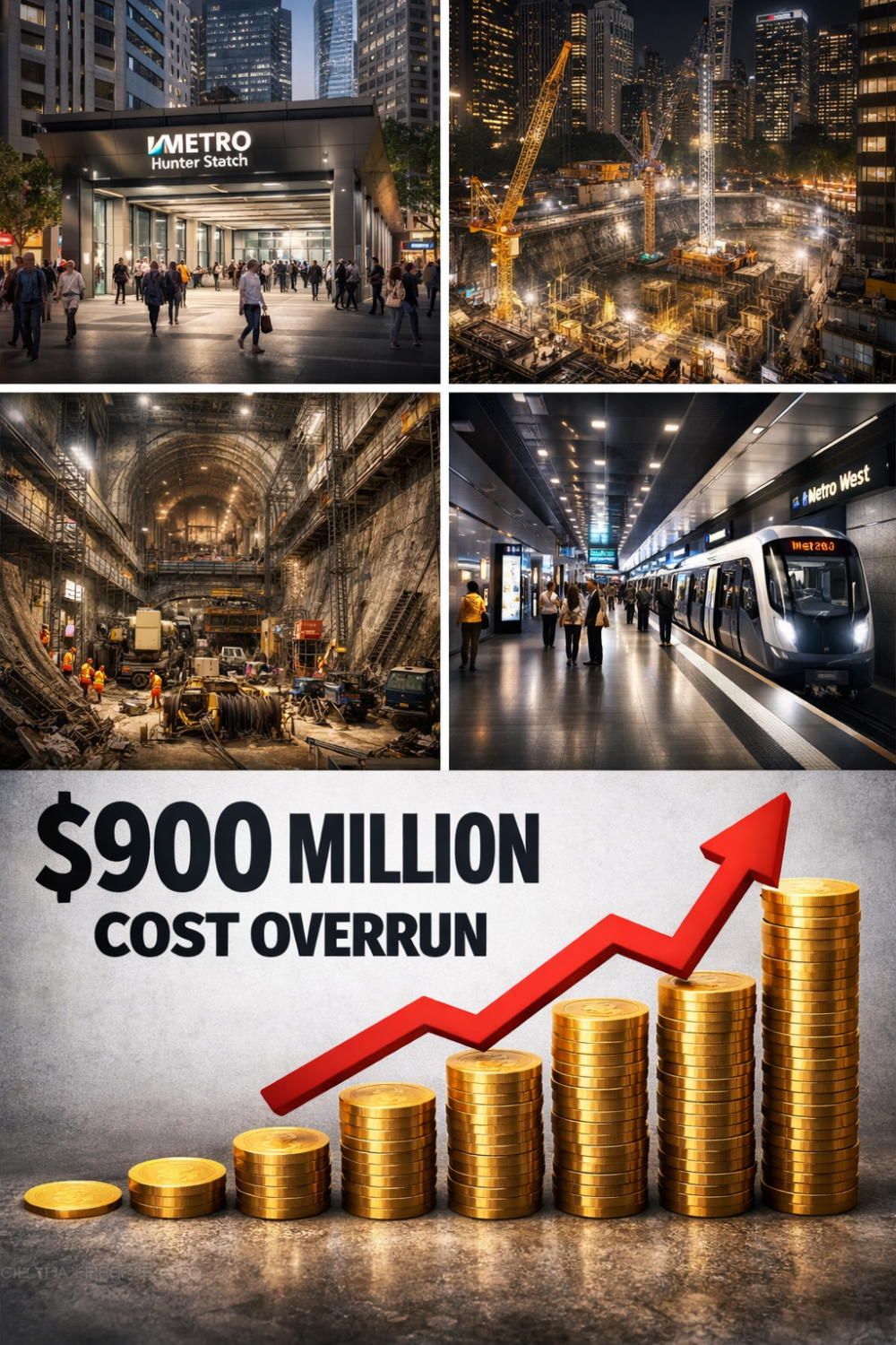 सिडनी मेट्रो: हंटर स्ट्रीट स्टेशन की लागत में 900 मिलियन डॉलर से ज़्यादा की बढ़ोतरी