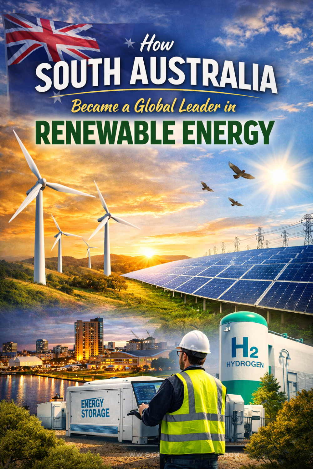 नवीकरणीय ऊर्जा में वैश्विक अग्रणी बना ऑस्ट्रेलिया का साउथ ऑस्ट्रेलिया