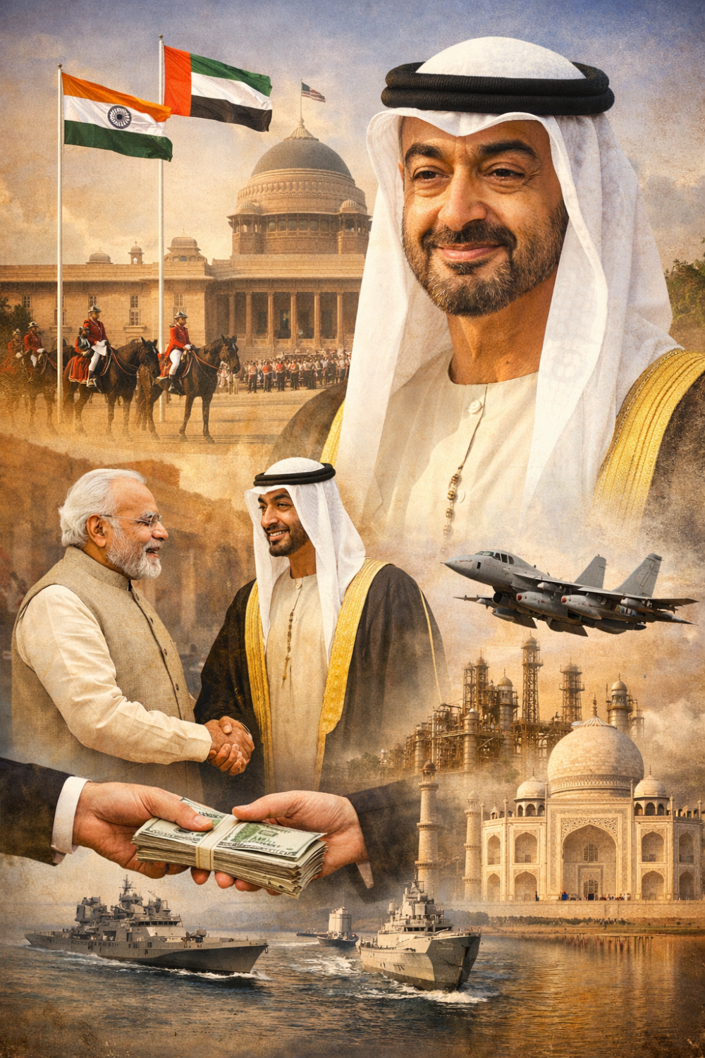 यूएई राष्ट्रपति शेख मोहम्मद बिन जायद अल नाहयान आज भारत दौरे पर, रणनीतिक साझेदारी को मिलेगी नई गति