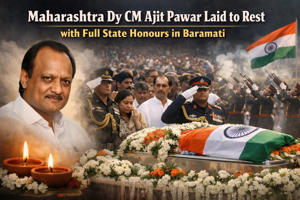 महाराष्ट्र के डिप्टी सीएम अजित पवार का अंतिम संस्कार आज, बारामती में उमड़ा जनसैलाब