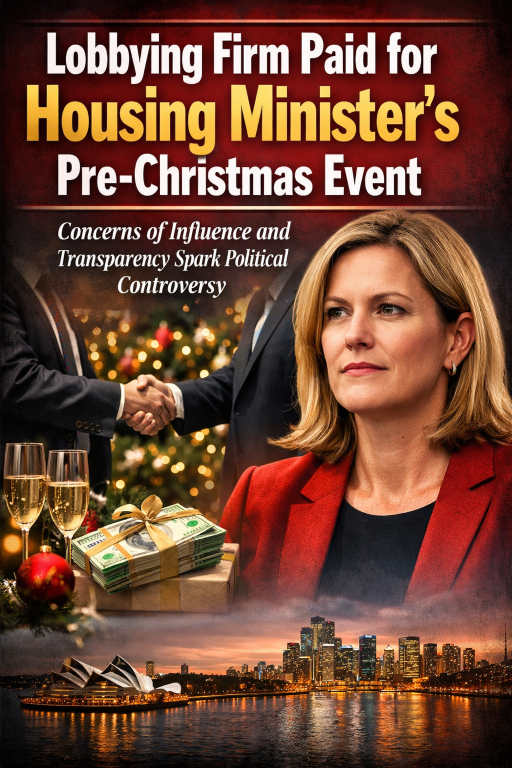 आवास मंत्री के प्री-क्रिसमस कार्यक्रम पर लॉबिंग फर्म के खर्च को लेकर विवाद