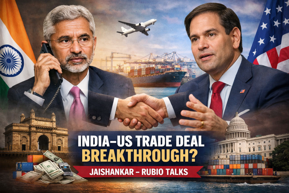 भारत-अमेरिका ट्रेड डील पर बनी सहमति की राह, जयशंकर–रुबियो वार्ता से बढ़ी उम्मीद