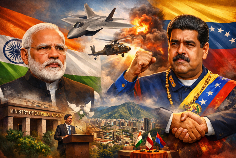 हालात चिंताजनक, संवाद से ही निकले समाधान: वेनेजुएला पर अमेरिकी कार्रवाई को लेकर भारत