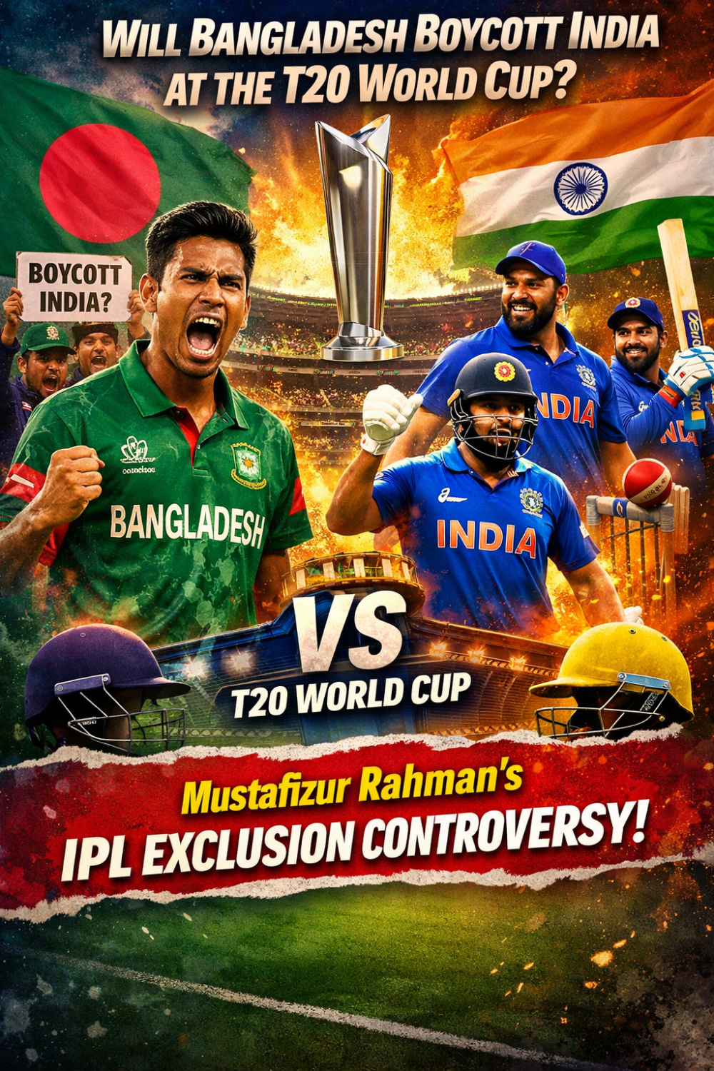 टी20 वर्ल्ड कप में भारत के बहिष्कार की धमकी