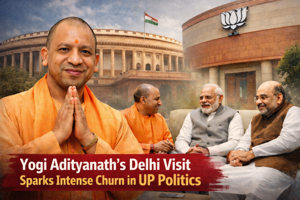 सीएम योगी के दिल्ली दौरे से यूपी की राजनीति में हलचल, मंत्रिमंडल विस्तार और संगठन में बदलाव के संकेत