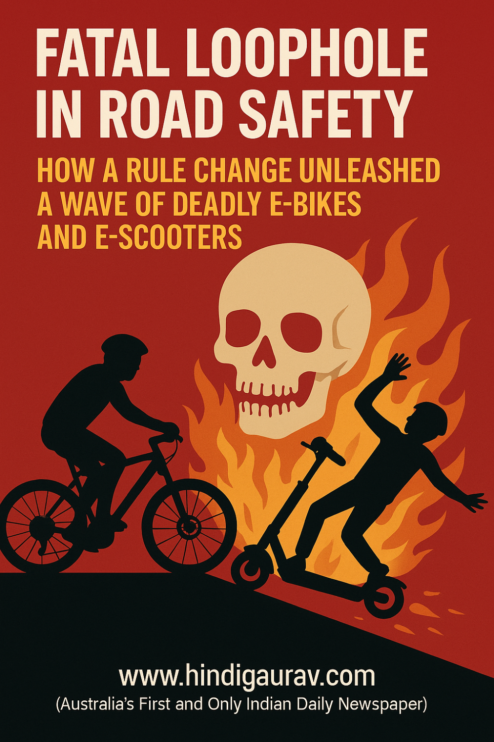 सड़क सुरक्षा में खामी: कैसे एक नियम बदलाव ने घातक ई-बाइक्स और ई-स्कूटर्स की बाढ़ ला दी