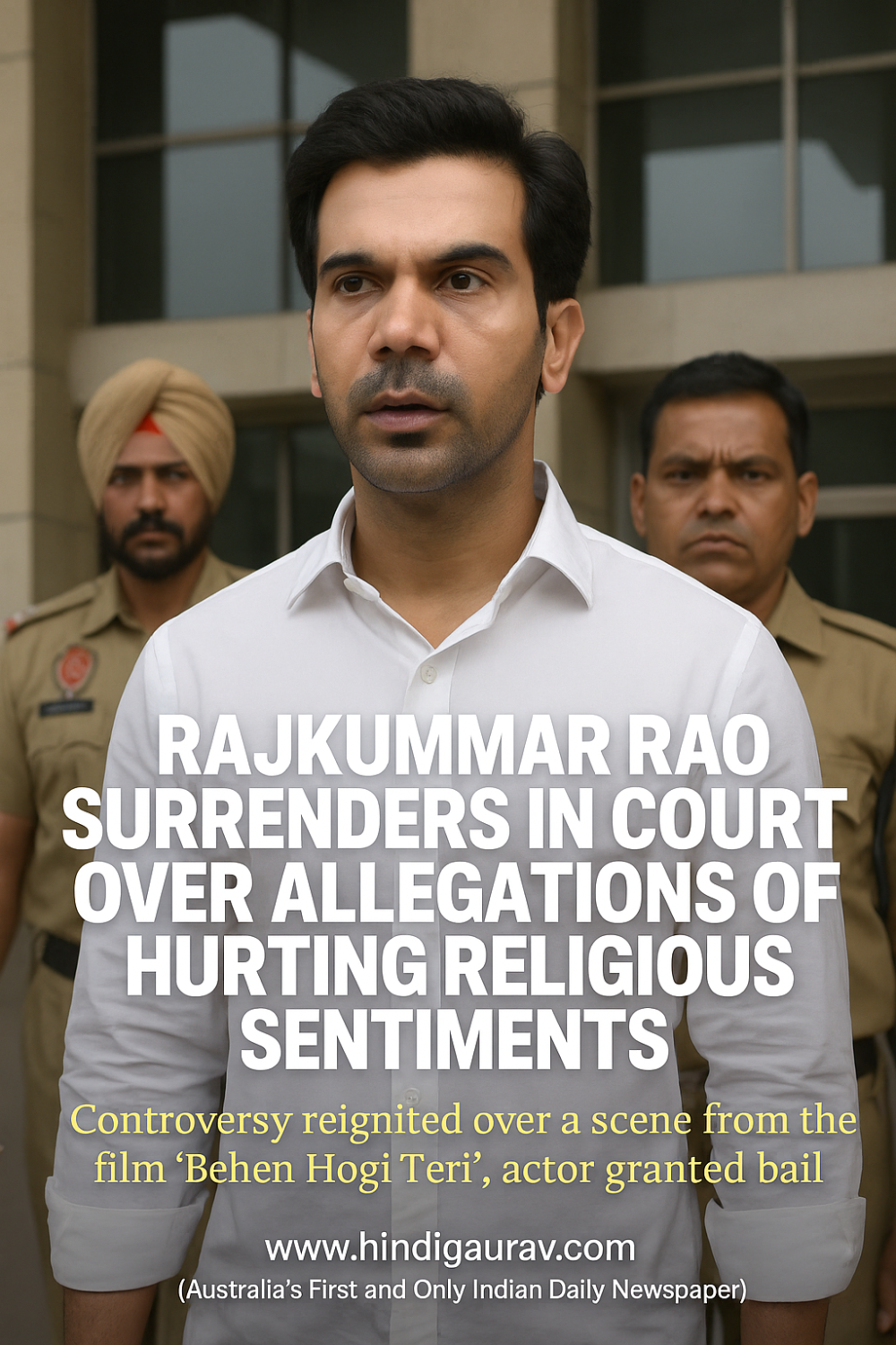 राजकुमार राव ने धार्मिक भावनाएं भड़काने के आरोपों के बीच जालंधर अदालत में किया सरेंडर