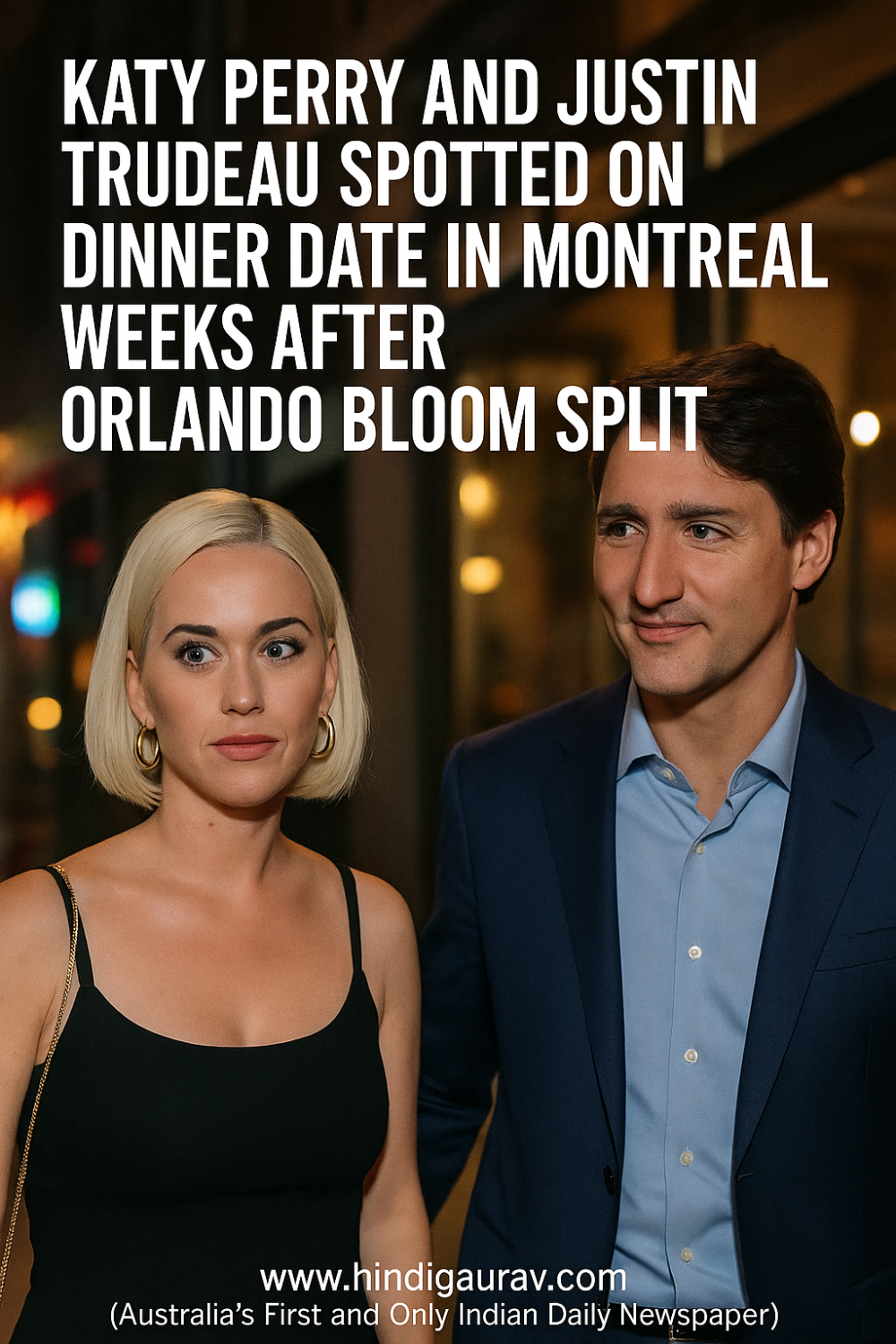 कैटी पेरी और जस्टिन ट्रूडो की डिनर डेट ने बटोरी सुर्खियां